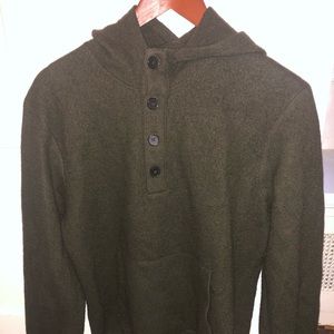 Banana Republic wool sweater hoodie olive color S